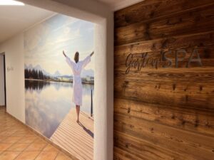 Fototapete in Wellnessbereich